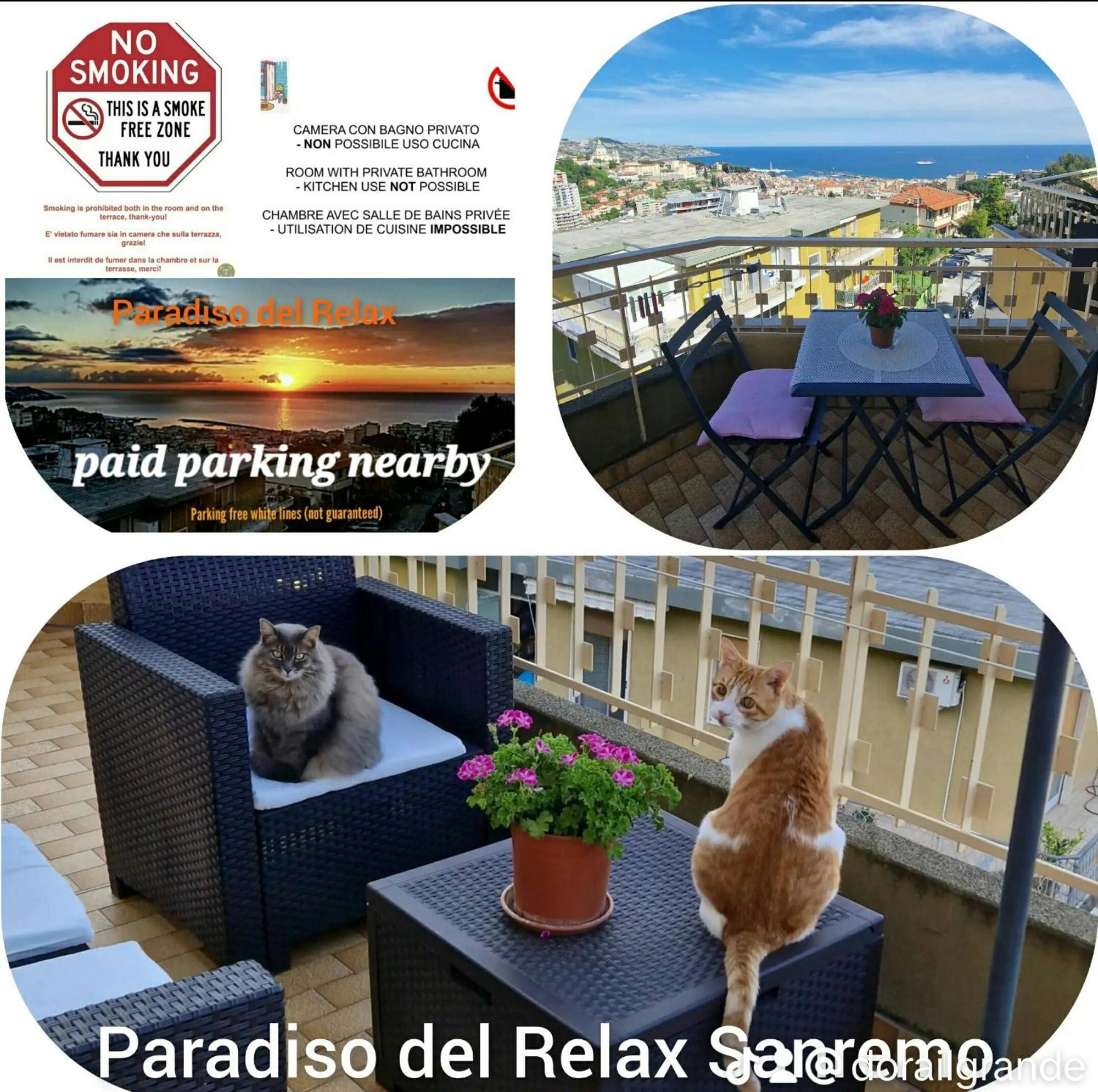 Il Paradiso Del Relax Private Room With Bathroom Parking Sanremo Luaran gambar